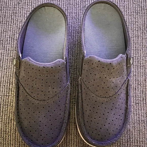 New Spence Siesta Slides Gray Suede Mules 71/2 - Picture 3 of 3
